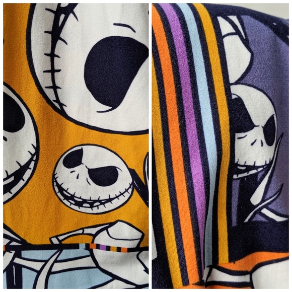 Lularoe One Size Jack Skellington Leggings - Picture 3 of 6